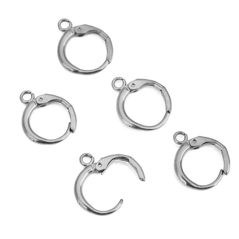 10pcs 12mm Hypoallergenic Earr - Jewelry Making Metal Supplies recension och pris