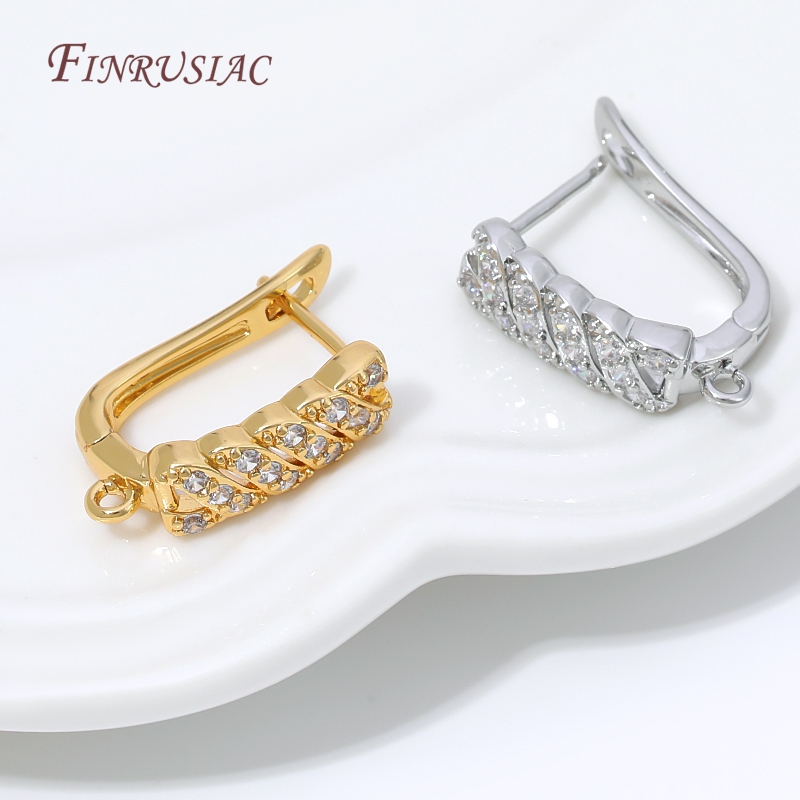 18K Gold Plated Cubic Zirconia - Jewelry Making Loops recension och pris