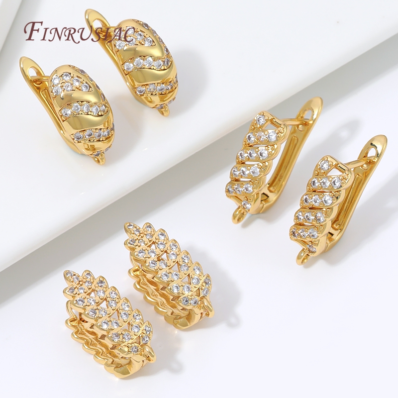 18K Gold Plated Cubic Zirconia - Jewelry Making Loops recension och pris