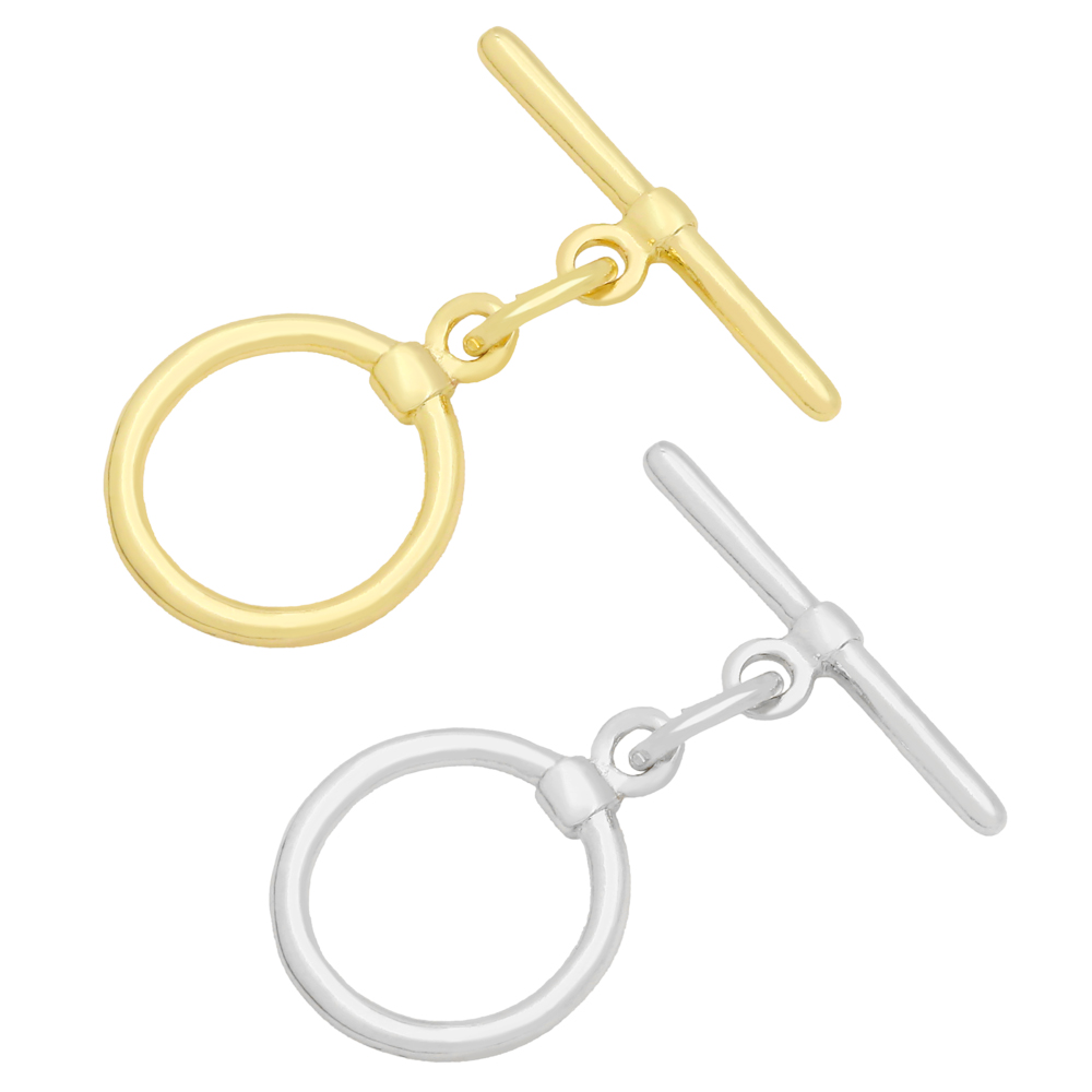 OCESRIO Trendy Toggle Round Cl - Toggle Clasp Gold recension och pris