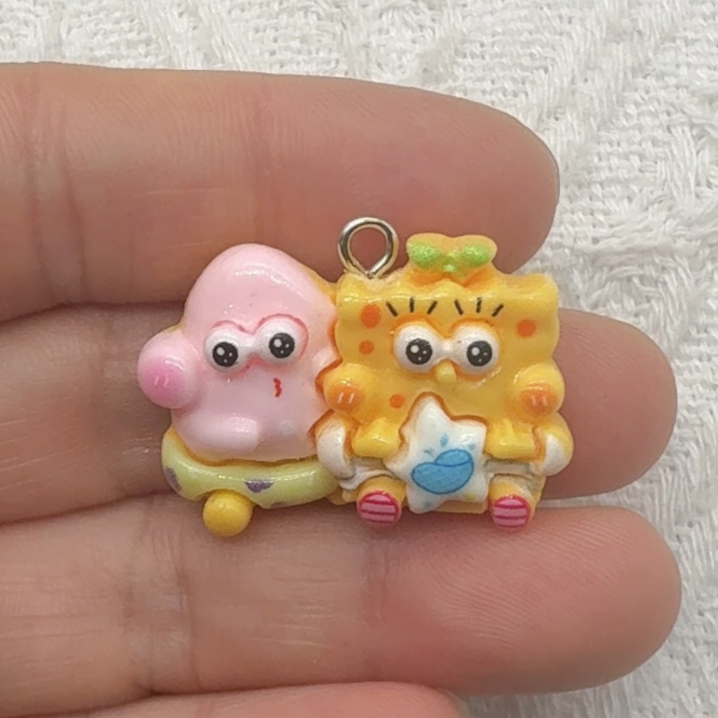 10pcs cartoon resin pendant, D - Jewelry Making Accessories recension och pris
