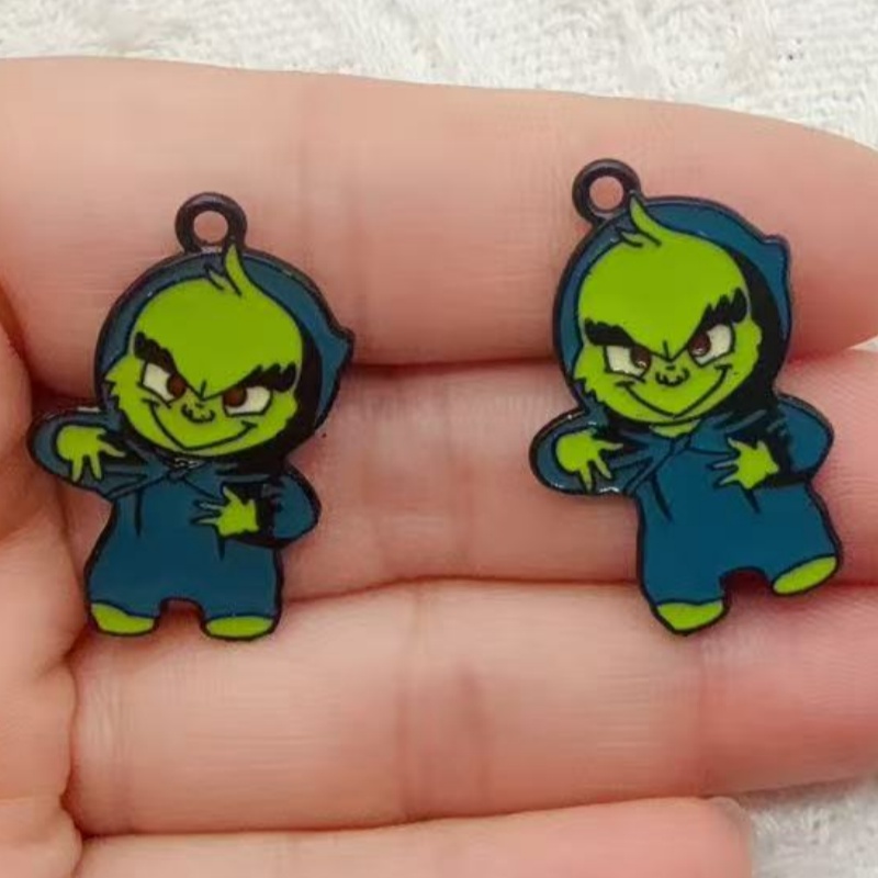 10pcs alloy drip oil cartoon C - Jewelry Making Accessories recension och pris