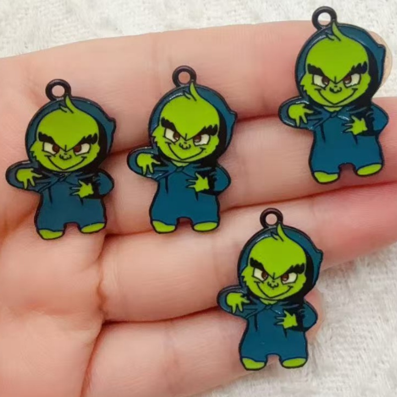 10pcs alloy drip oil cartoon C - Jewelry Making Accessories recension och pris