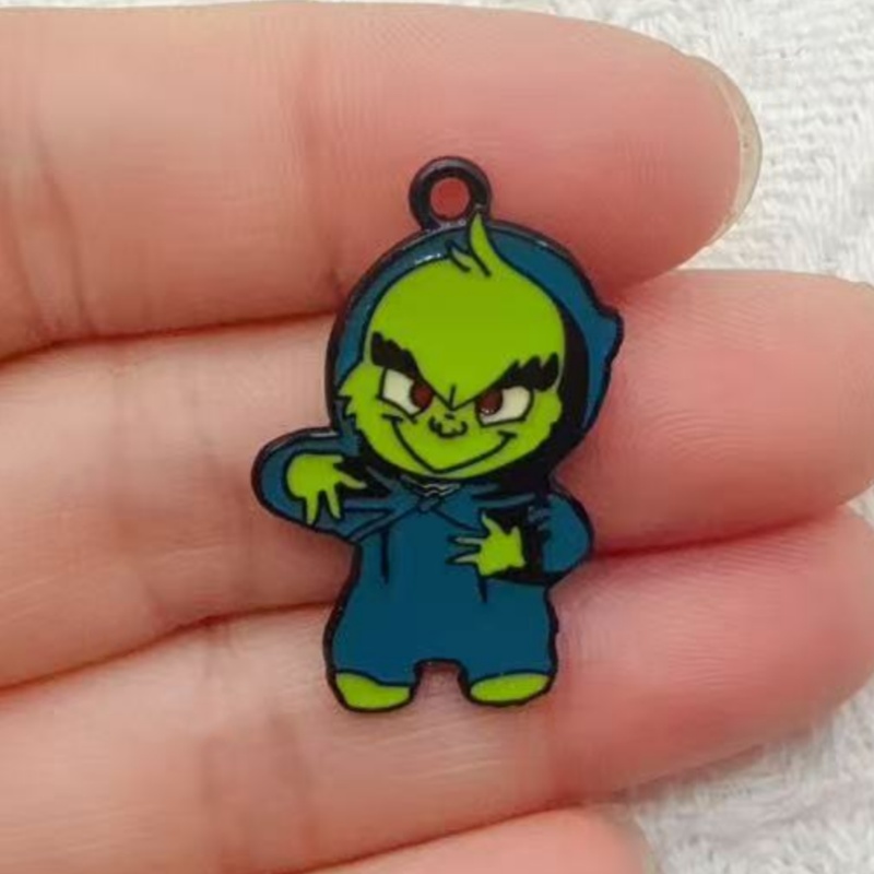 10pcs alloy drip oil cartoon C - Jewelry Making Accessories recension och pris