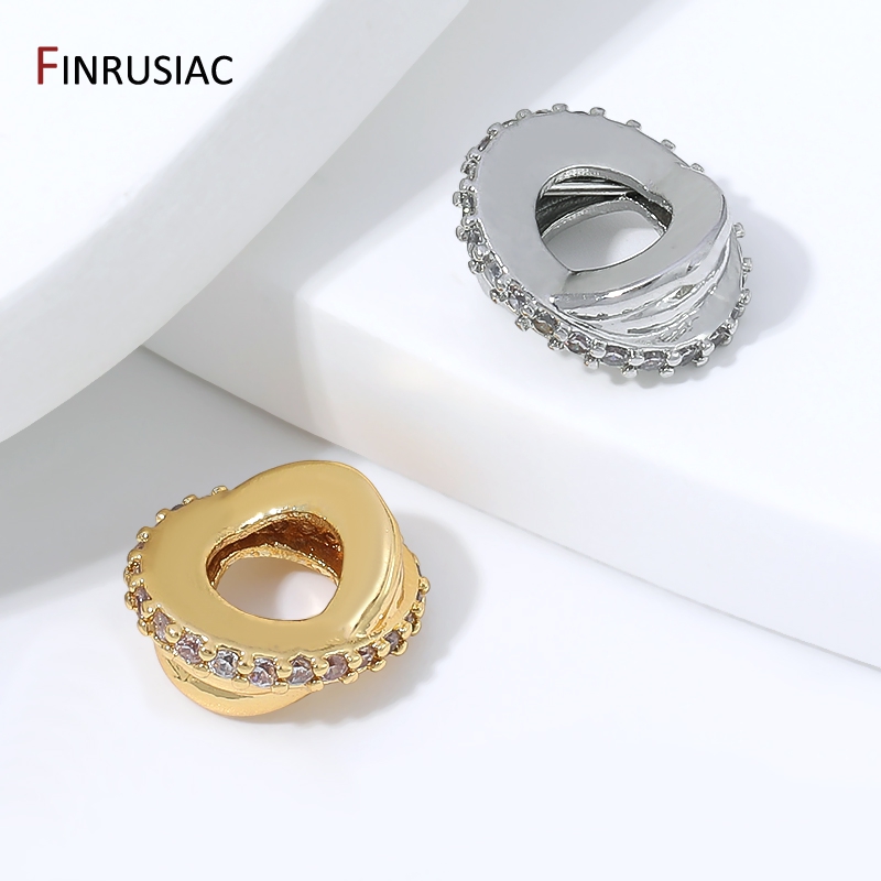 18K Gold Plated Brass Zircon T - Jewelry Making Loops recension och pris
