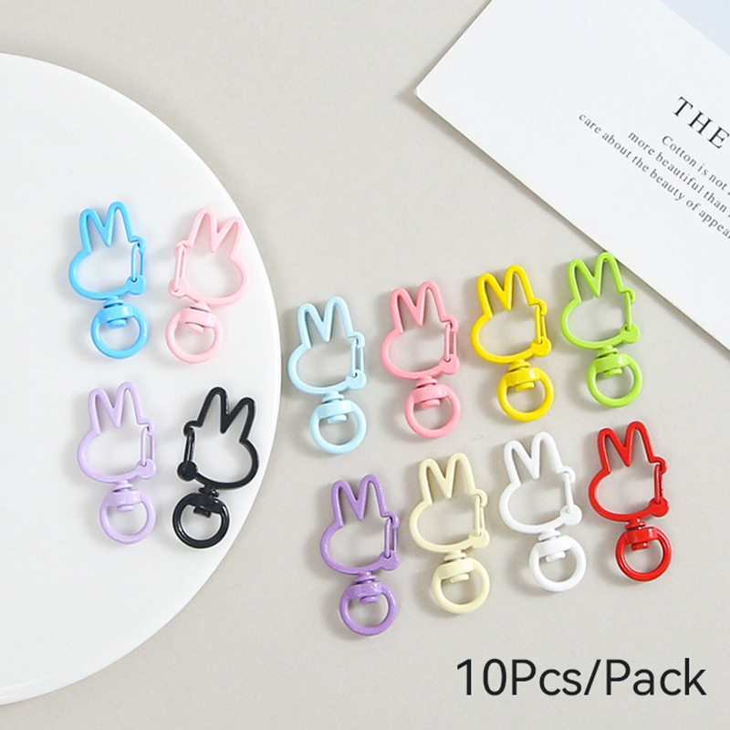 Unique 10Pcs/Pack Rabbit Buckl - Jewelry Making Hoops recension och pris