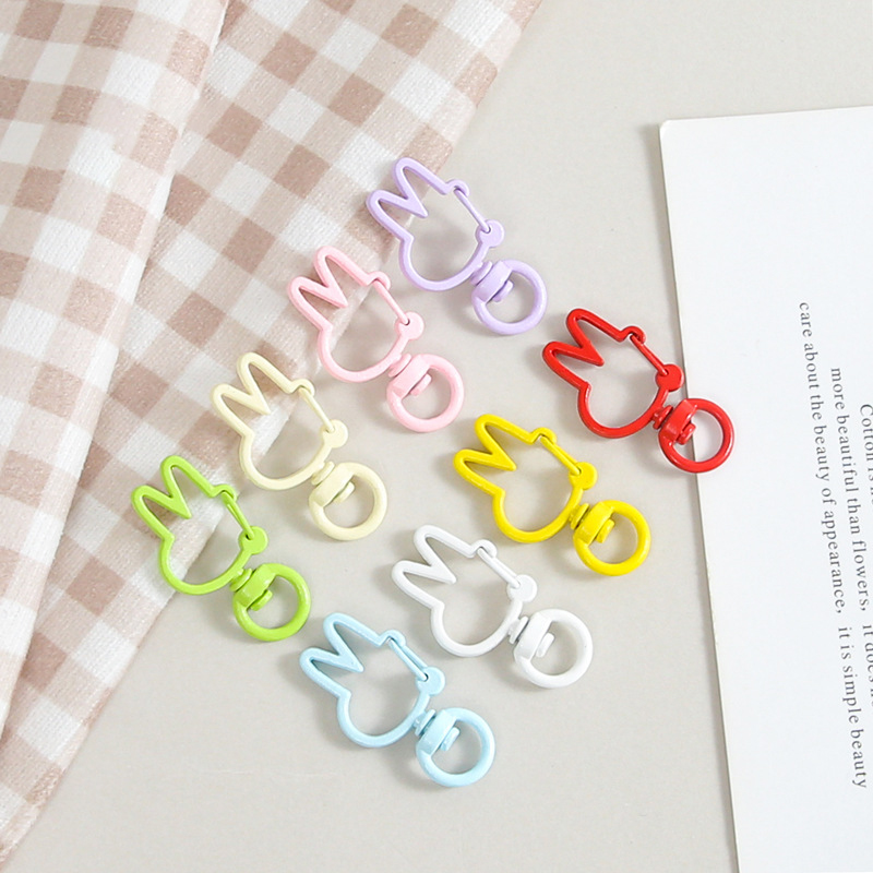 Unique 10Pcs/Pack Rabbit Buckl - Jewelry Making Hoops recension och pris