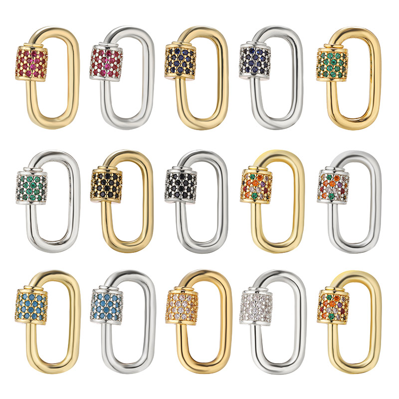 Juya DIY Rainbow Charms Carabi - Jewelry Making Metal Supplies recension och pris
