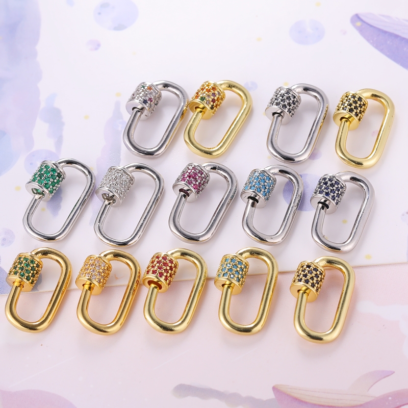 Juya DIY Rainbow Charms Carabi - Jewelry Making Metal Supplies recension och pris