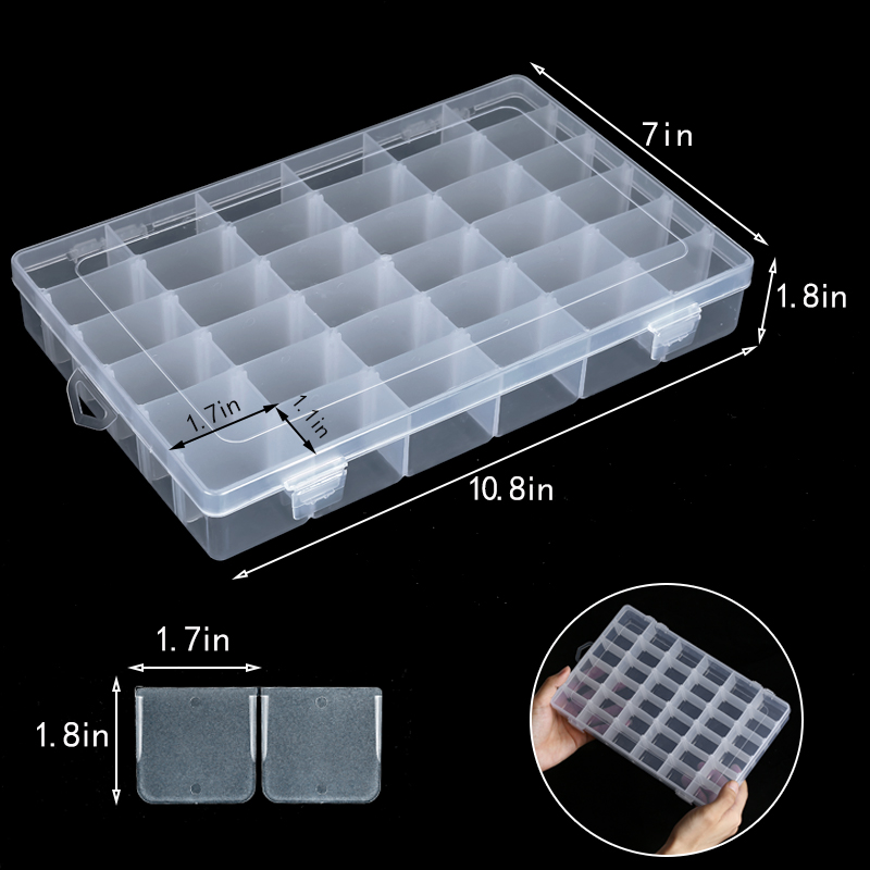 36 Grids Plastic Organizer Box - Jewelry Making Organizer recension och pris