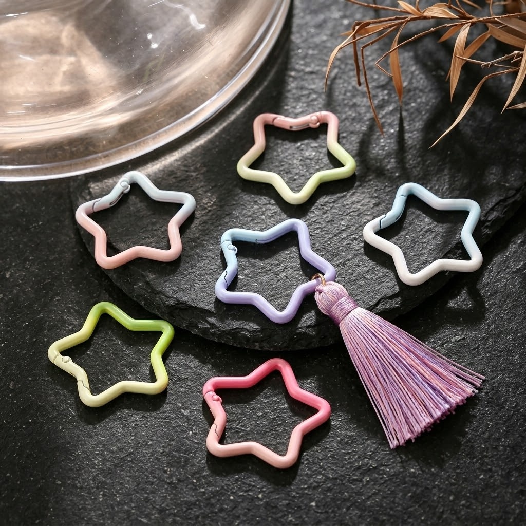5PCS Gradient Star Shape Sprin - Jewelry Making Hoops recension och pris
